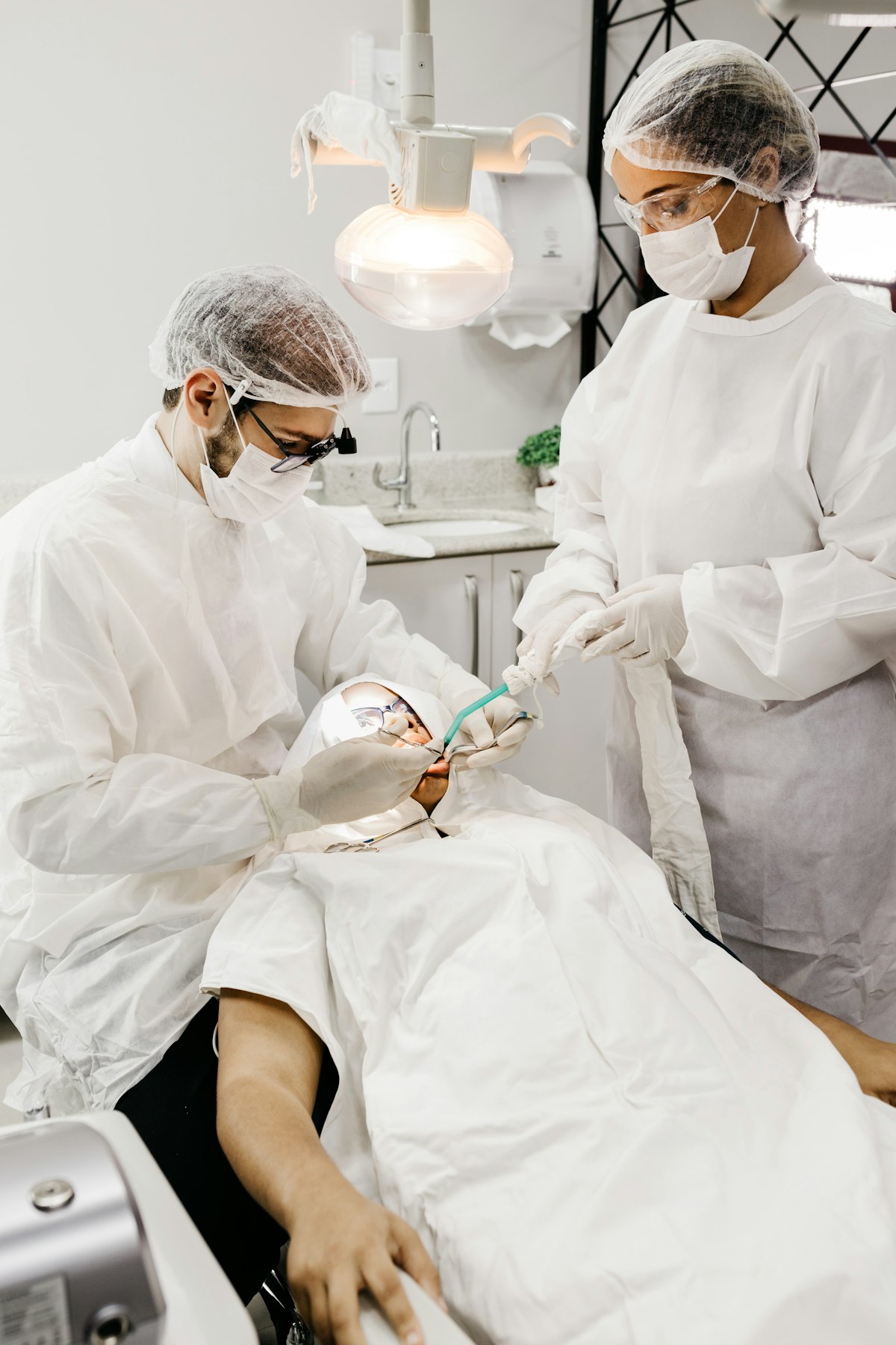 Illustrative dental team stock photo